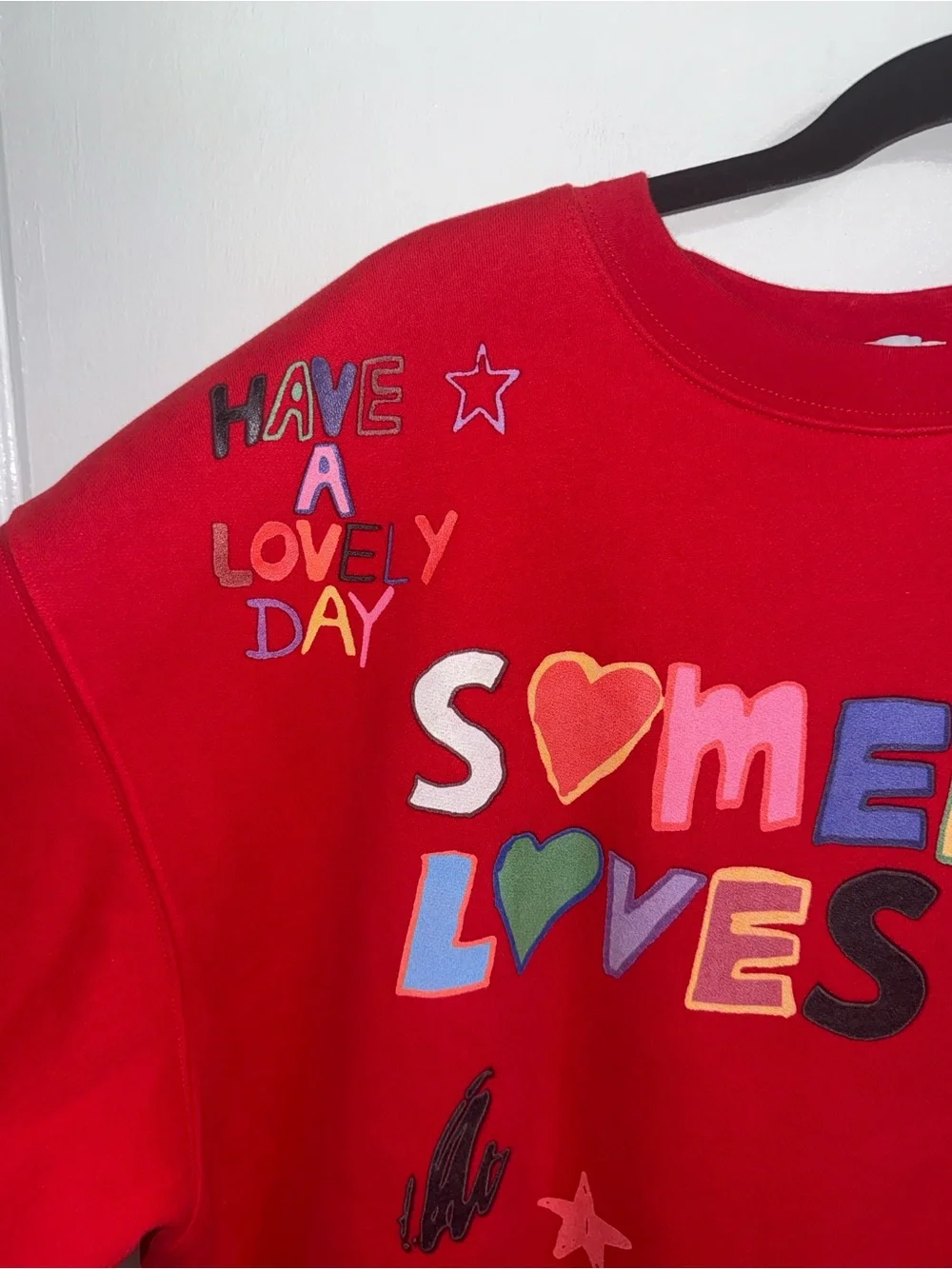Mayfair Group x ISCREAMCOLOUR "Somebody Loves You" crewneck RARE $128 Size L/XL - Picture 4 of 8
